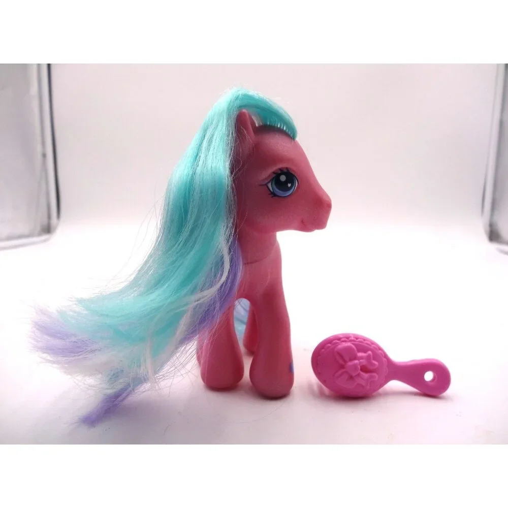 MLP My‎ Little Pony G3 TOOLA-ROOLA- Spirals And Hearts Toy and Brush 2002